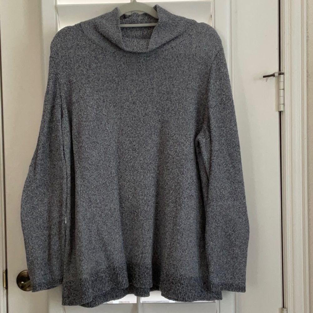 OLD NAVY Mock Turtleneck Tunic Sweater in Heathered Gray - Size XXL